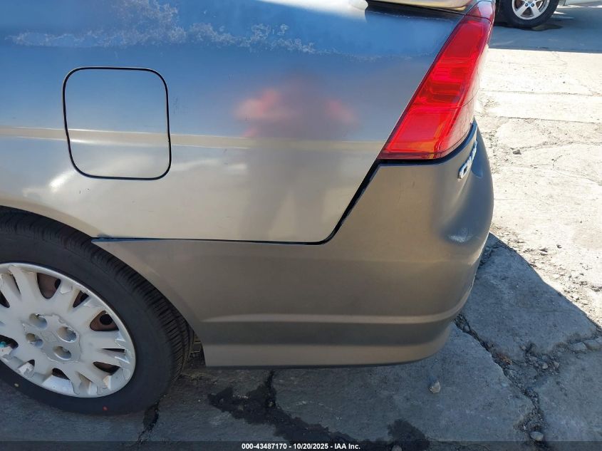 2004 Honda Civic Lx VIN: 2HGES165X4H555890 Lot: 43487170