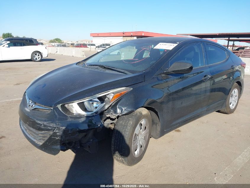 2016 Hyundai Elantra Se VIN: 5NPDH4AE2GH749746 Lot: 43487264
