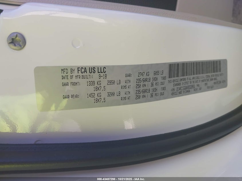 2019 CHRYSLER PACIFICA LIMITED - 2C4RC1GG6KR552053