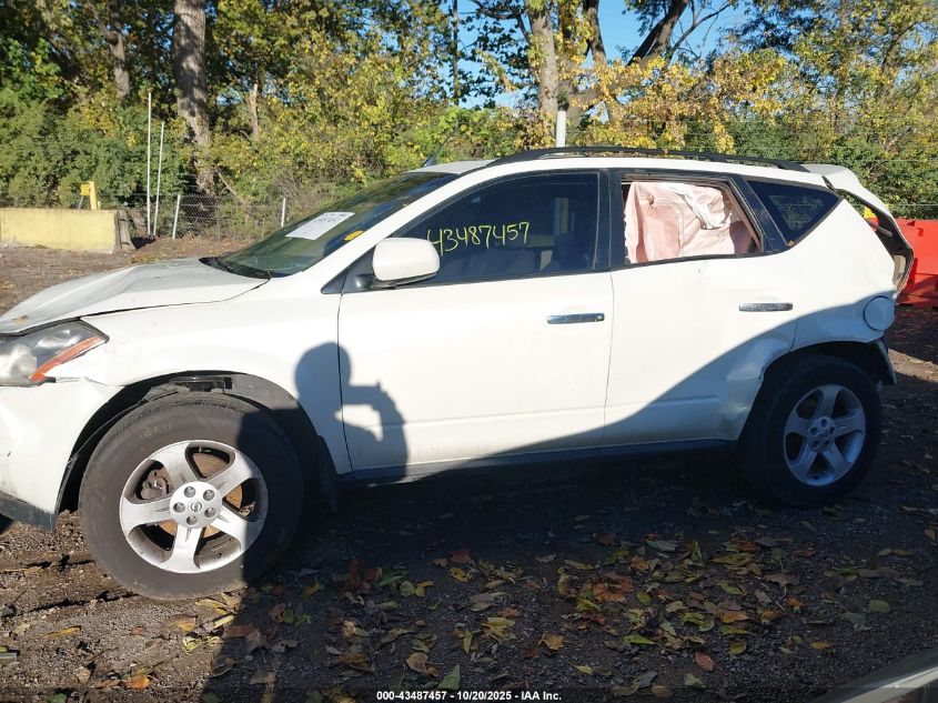 2005 Nissan Murano Sl VIN: JN8AZ08T25W320485 Lot: 43487457