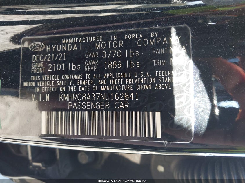 2022 HYUNDAI VENUE SEL KMHRC8A37NU162841