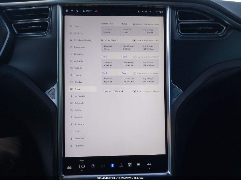 2016 Tesla Model S 90D/P100D/P85D/P90D VIN: 5YJSA1E40GF150855 Lot: 43487773