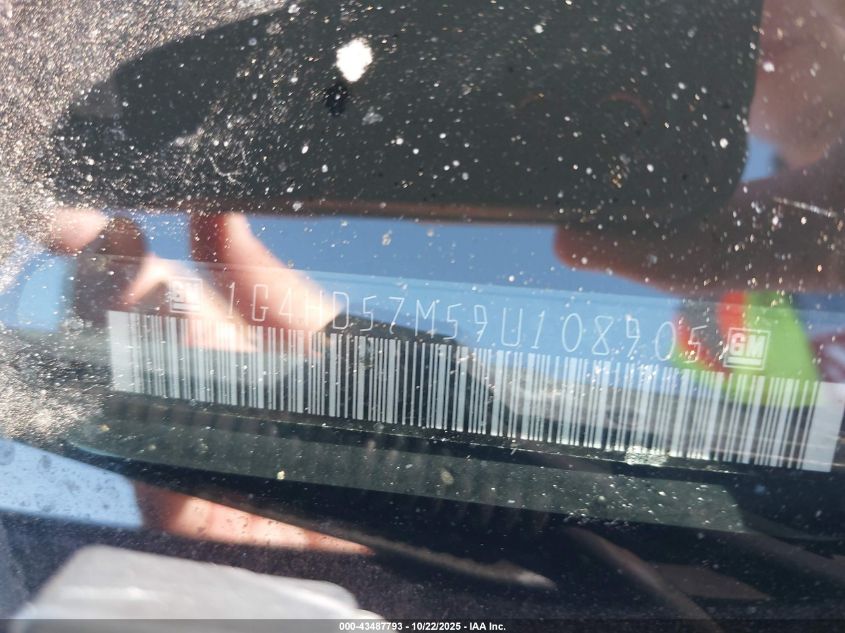 2009 Buick Lucerne Cxl VIN: 1G4HD57M59U108905 Lot: 43487793