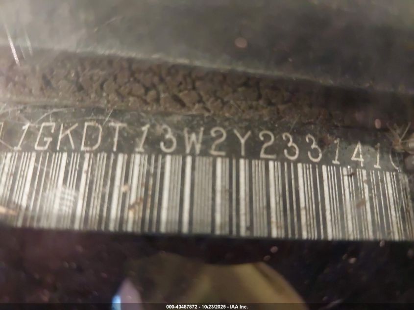 2000 GMC Jimmy Slt VIN: 1GKDT13W2Y2331410 Lot: 43487872