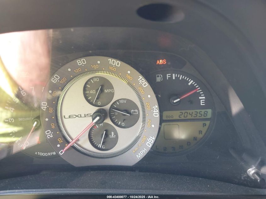 2002 Lexus Is 300 VIN: JTHBD192520047193 Lot: 43488077