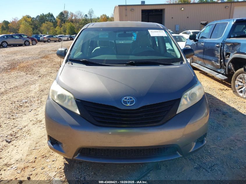 2011 Toyota Sienna Base V6 VIN: 5TDZK3DC0BS149354 Lot: 43488421