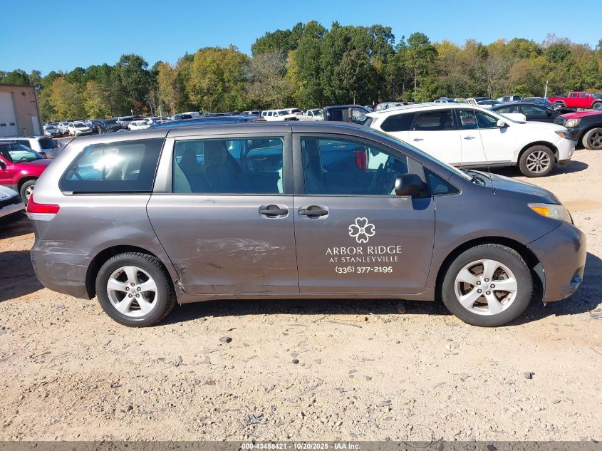 2011 Toyota Sienna Base V6 VIN: 5TDZK3DC0BS149354 Lot: 43488421