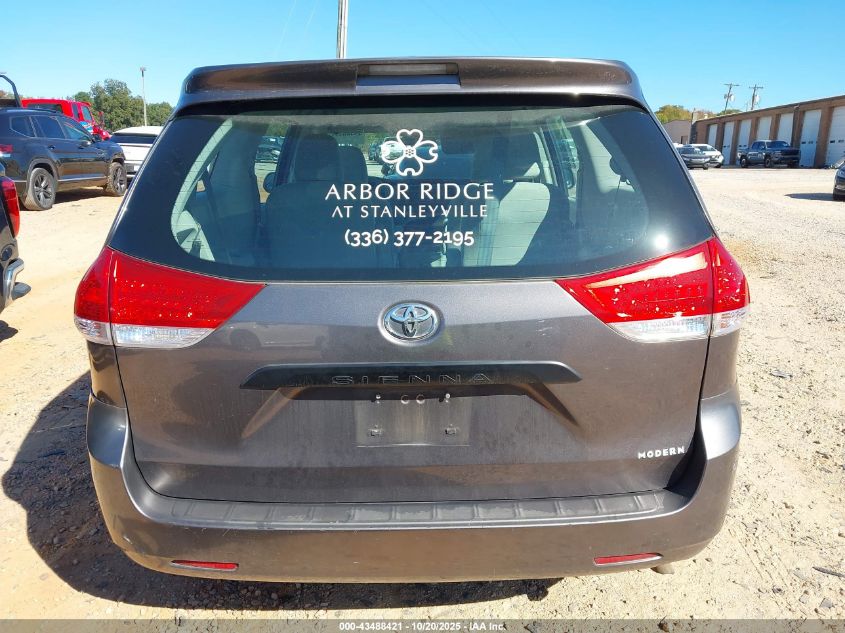 2011 Toyota Sienna Base V6 VIN: 5TDZK3DC0BS149354 Lot: 43488421