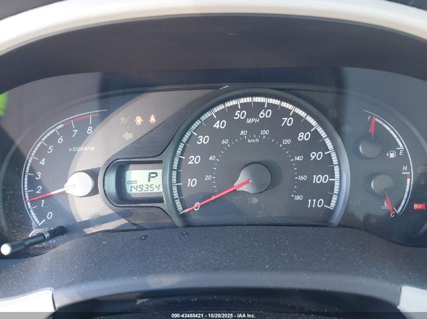 2011 Toyota Sienna Base V6 VIN: 5TDZK3DC0BS149354 Lot: 43488421