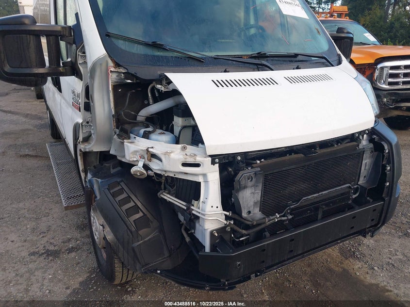 2019 Ram Promaster 2500 Window Van High Roof 159 Wb VIN: 3C6TRVPG0KE525936 Lot: 43488516