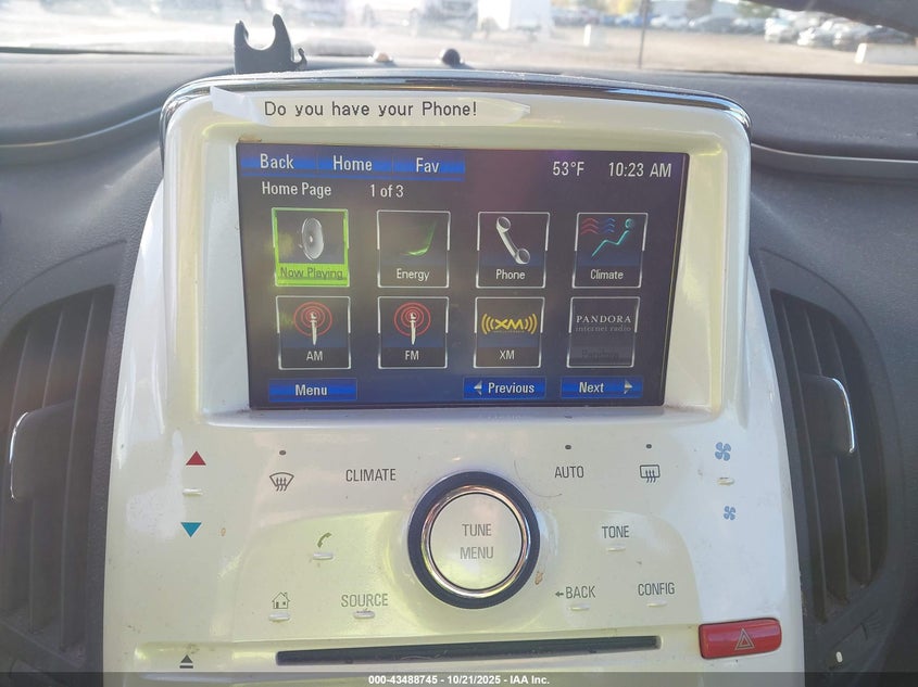 2013 CHEVROLET VOLT 1G1RA6E41DU126359