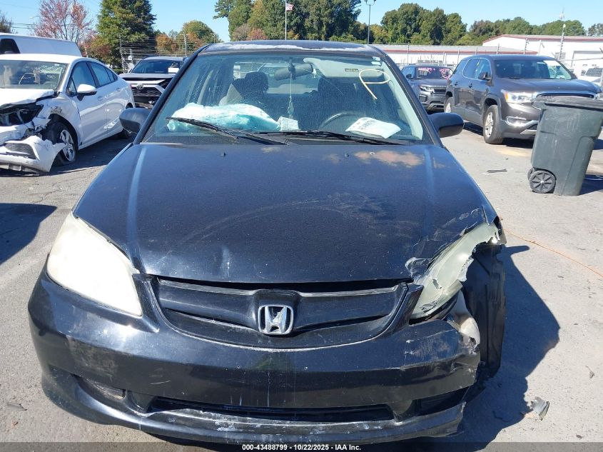 2004 Honda Civic Lx VIN: 2HGES16584H543396 Lot: 43488799