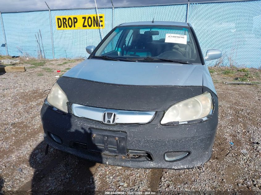 2005 Honda Civic Hybrid VIN: JHMES96685S013931 Lot: 43489090