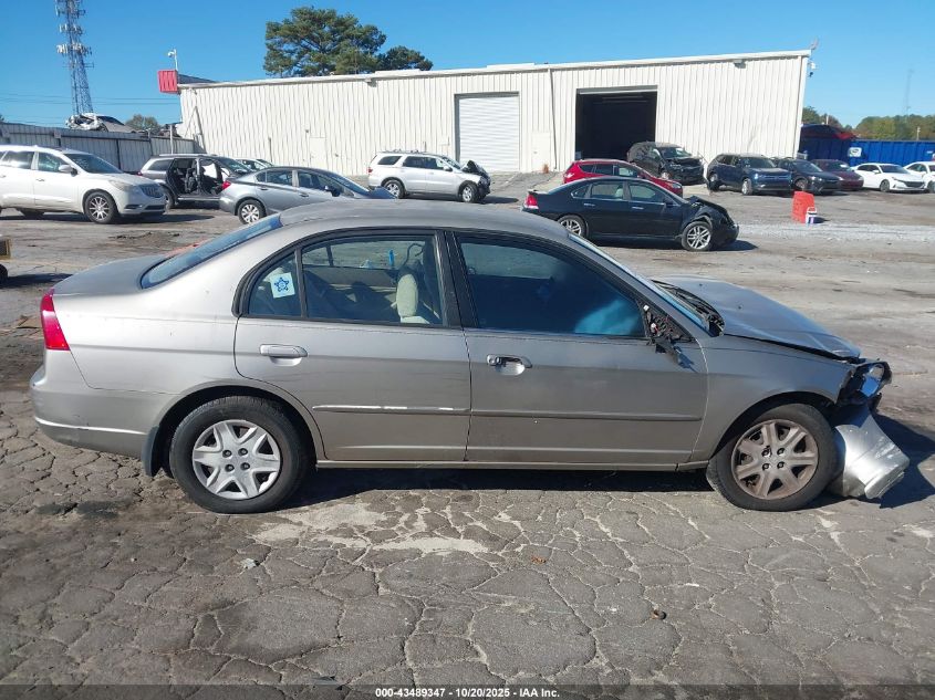 2003 Honda Civic Lx VIN: 2HGES16503H526218 Lot: 43489347