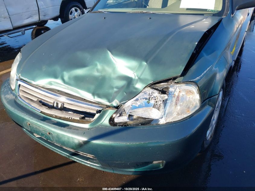 2000 Honda Civic Value Package VIN: 2HGEJ6612YH550539 Lot: 43489487