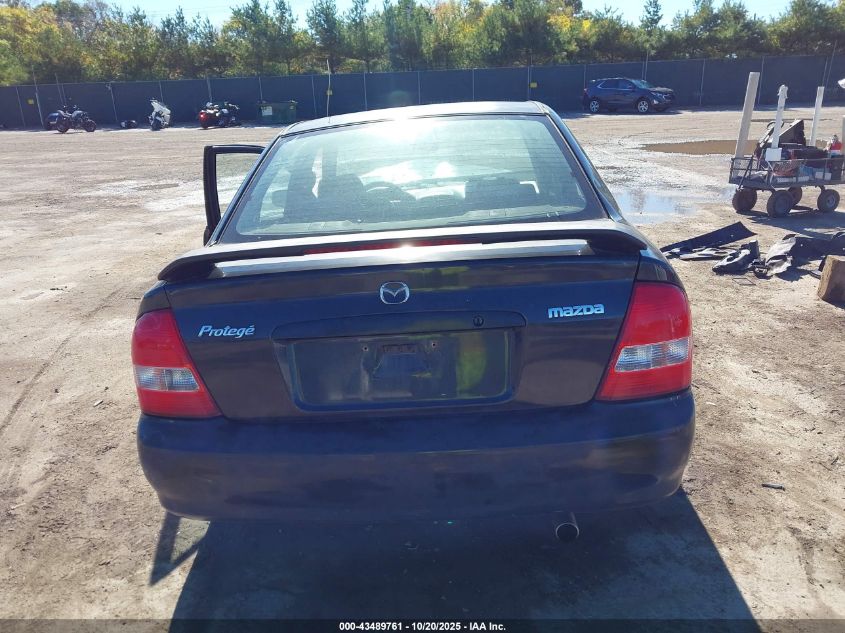 2002 Mazda Protege Dx/Es/Lx VIN: JM1BJ225721606483 Lot: 43489761