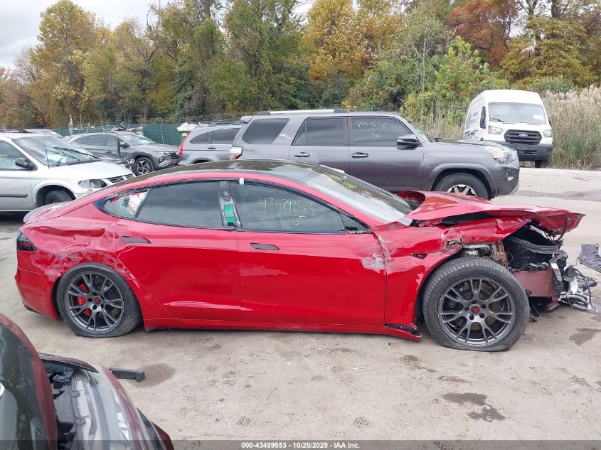 2022 Tesla Model S Plaid Tri Motor All-Wheel Drive VIN: 5YJSA1E67NF479549 Lot: 43489953