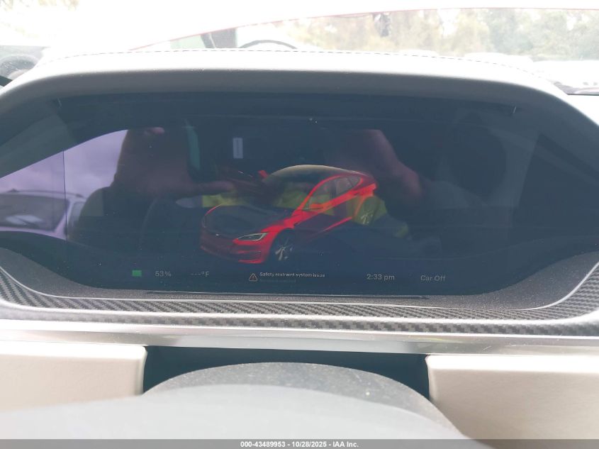 2022 Tesla Model S Plaid Tri Motor All-Wheel Drive VIN: 5YJSA1E67NF479549 Lot: 43489953