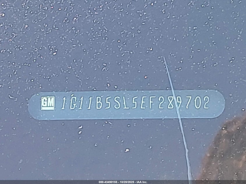 2014 CHEVROLET MALIBU 1LS 1G11B5SL5EF289702