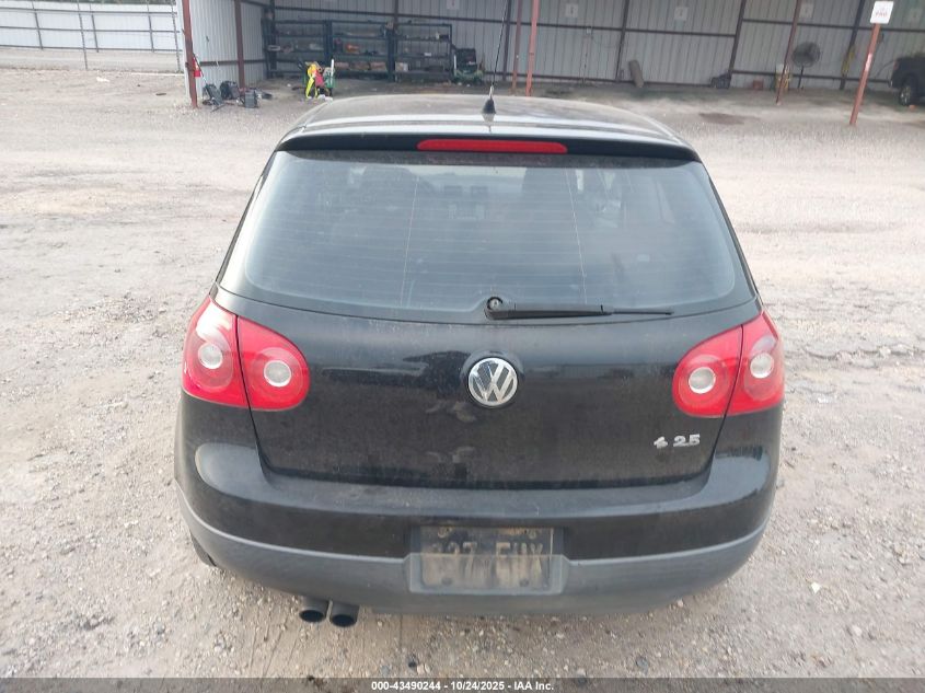 2008 Volkswagen Rabbit S VIN: WVWBA71K28W309976 Lot: 43490244