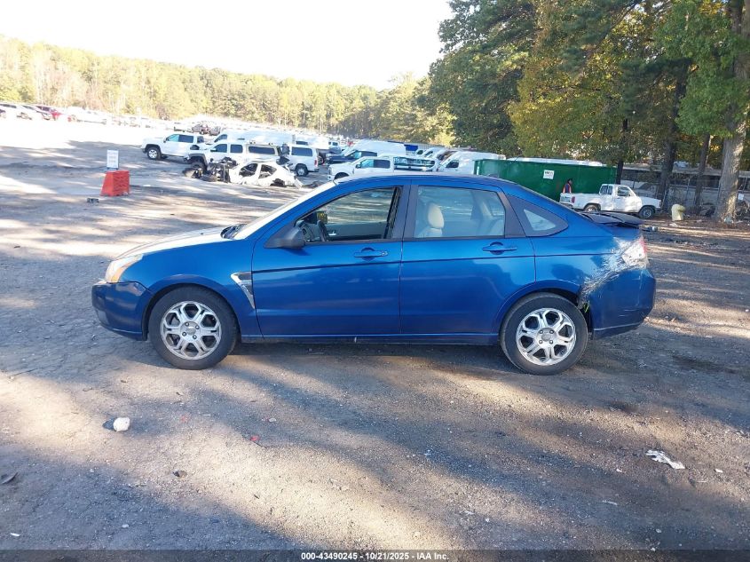 2008 Ford Focus Se/Ses VIN: 1FAHP35N18W255727 Lot: 43490245