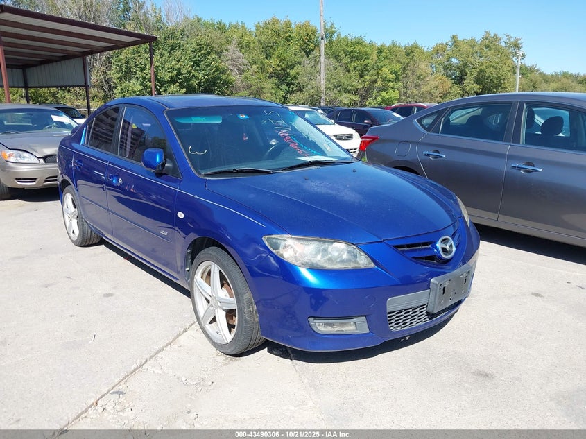 2007 Mazda Mazda3 S Sport blue sedan gasoline JM1BK323X71640894 photo #1