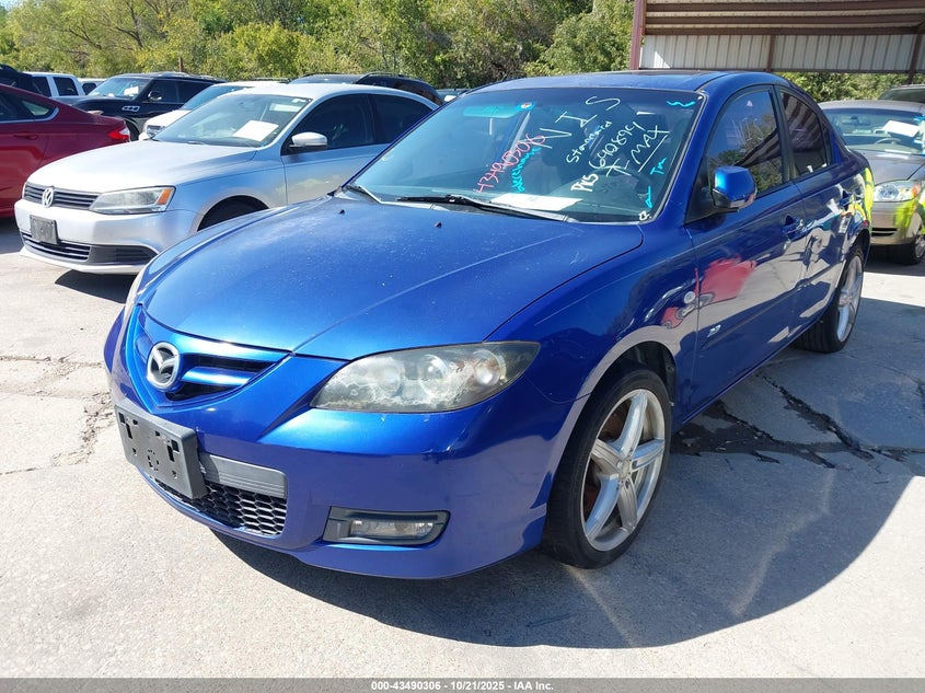 2007 Mazda Mazda3 S Sport blue sedan gasoline JM1BK323X71640894 photo #3