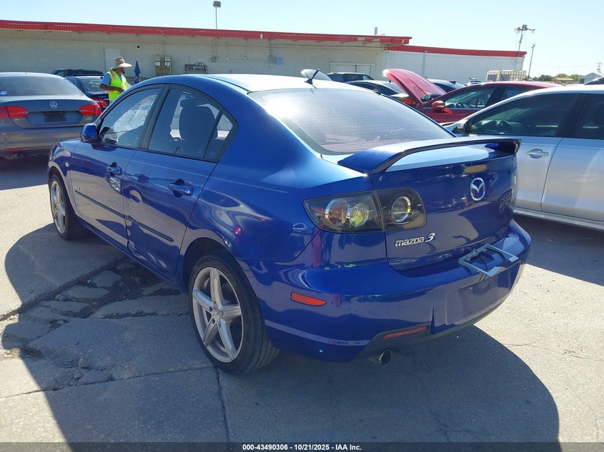 2007 Mazda Mazda3 S Sport blue sedan gasoline JM1BK323X71640894 photo #4