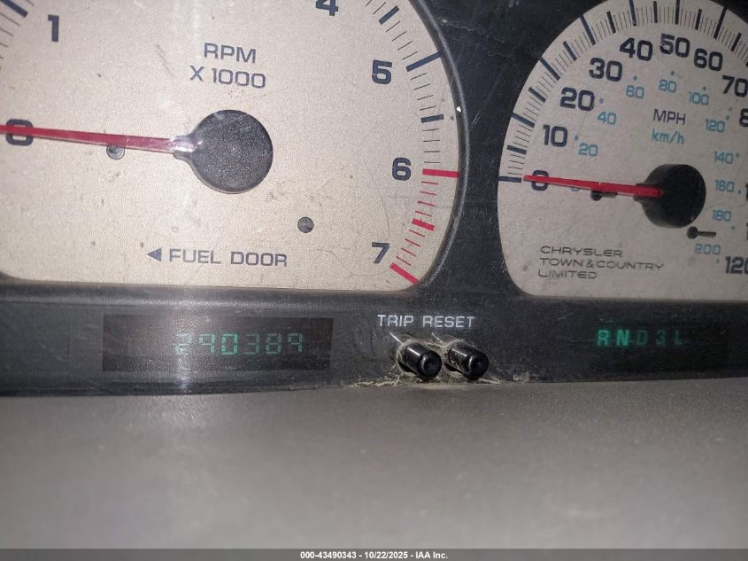 2000 Chrysler Town & Country Limited VIN: 1C4GP64L7YB653460 Lot: 43490343