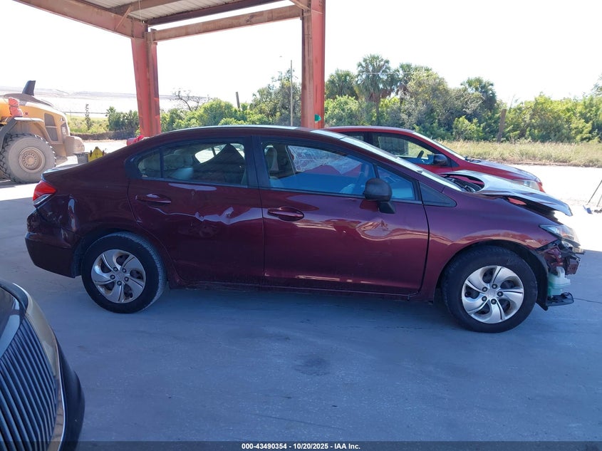 2013 HONDA CIVIC LX 19XFB2F50DE289459