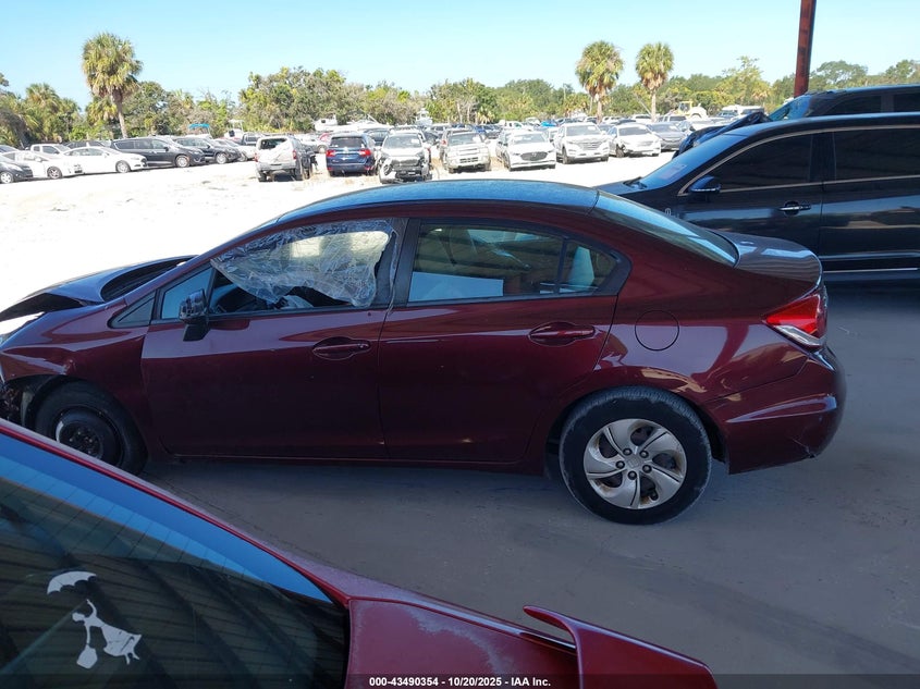 2013 HONDA CIVIC LX 19XFB2F50DE289459