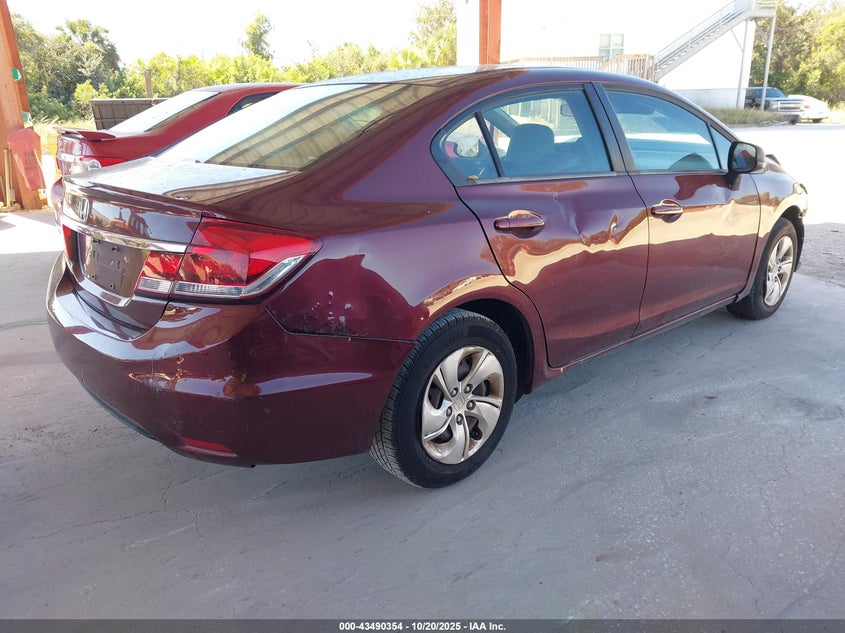 2013 HONDA CIVIC LX 19XFB2F50DE289459