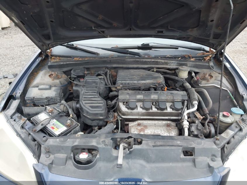 2004 Honda Civic Lx VIN: 2HGES16504H521876 Lot: 43490398