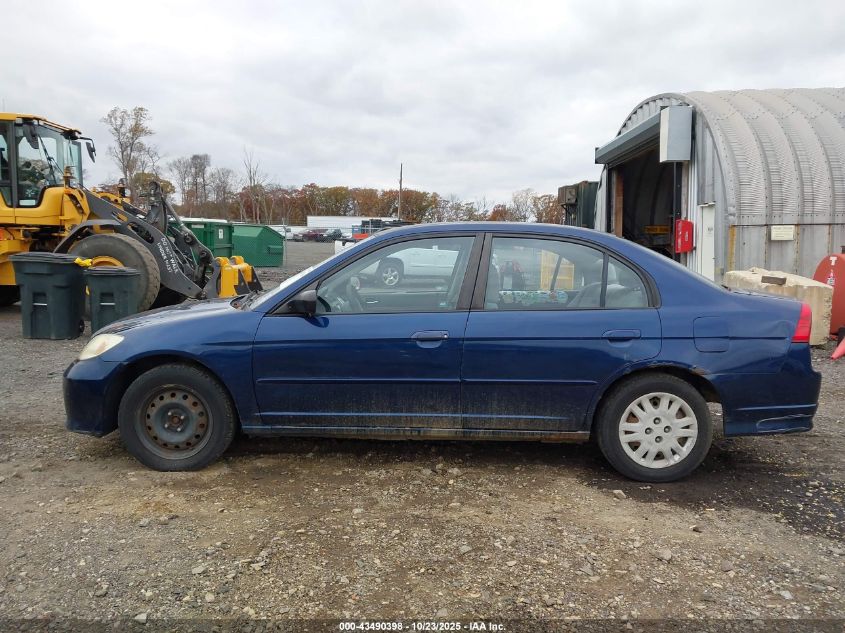 2004 Honda Civic Lx VIN: 2HGES16504H521876 Lot: 43490398