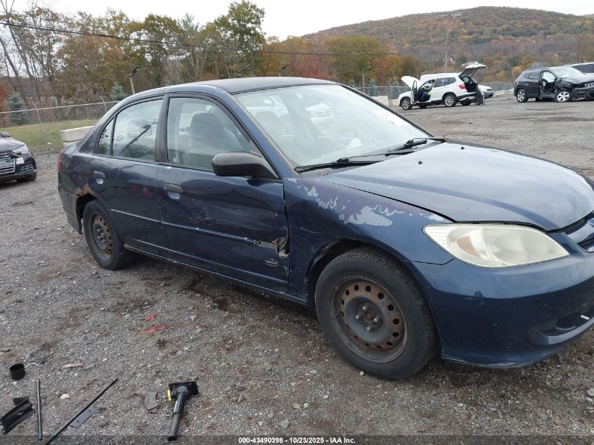 2004 Honda Civic Lx VIN: 2HGES16504H521876 Lot: 43490398