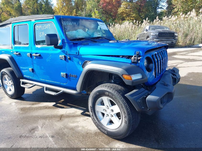 2021 Jeep Wrangler Unlimited Sport Altitude 4X4 VIN: 1C4HJXDN2MW740330 Lot: 43490507