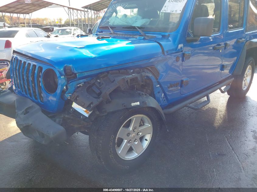 2021 Jeep Wrangler Unlimited Sport Altitude 4X4 VIN: 1C4HJXDN2MW740330 Lot: 43490507
