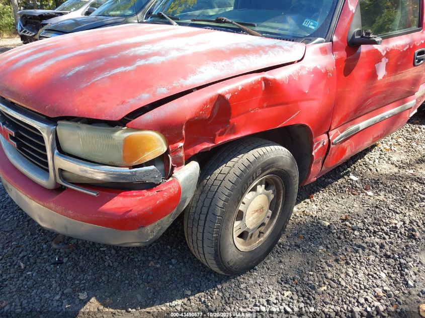 2002 GMC Sierra 1500 Sle VIN: 2GTEC19T221334070 Lot: 43490577