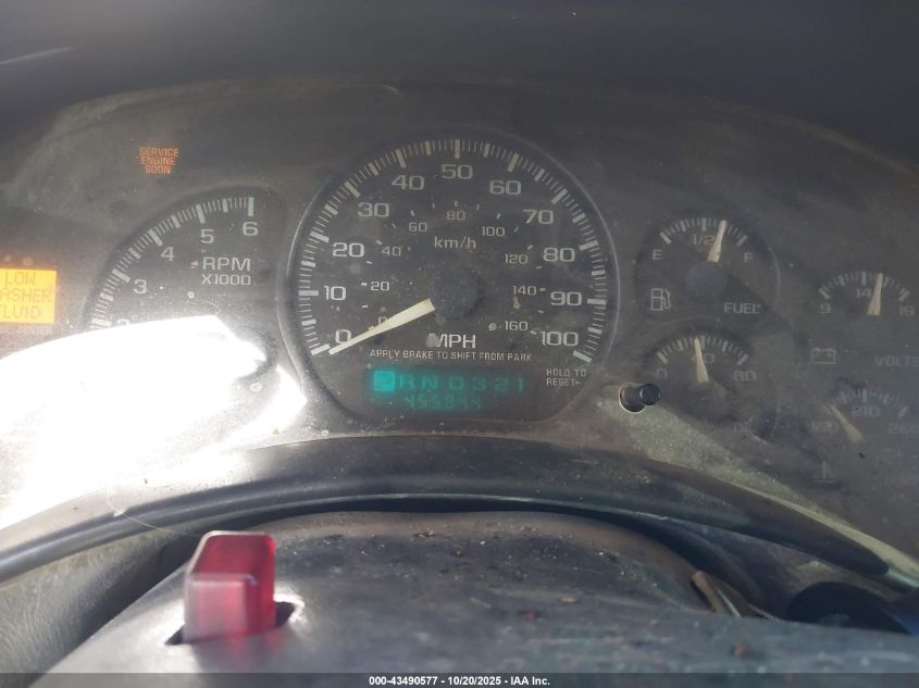 2002 GMC Sierra 1500 Sle VIN: 2GTEC19T221334070 Lot: 43490577