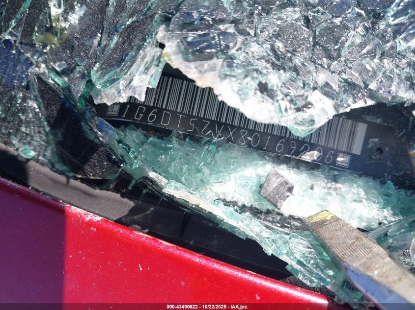 2008 Cadillac Cts Standard VIN: 1G6DT57VX80169206 Lot: 43490622