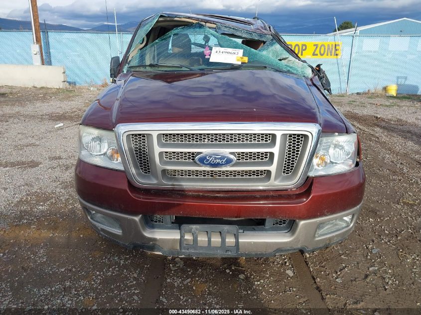 2005 Ford F-150 Lariat/Xlt VIN: 1FTPW12555KE36706 Lot: 43490682