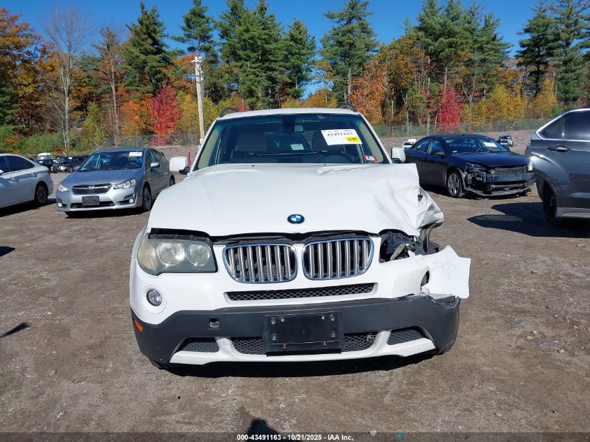 2008 BMW X3 3.0Si VIN: WBXPC934X8WJ03771 Lot: 43491163
