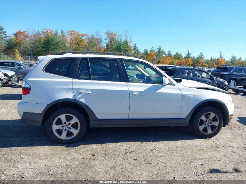 2008 BMW X3 3.0Si VIN: WBXPC934X8WJ03771 Lot: 43491163