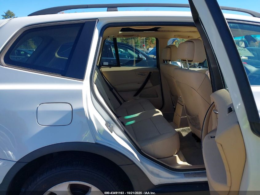 2008 BMW X3 3.0Si VIN: WBXPC934X8WJ03771 Lot: 43491163