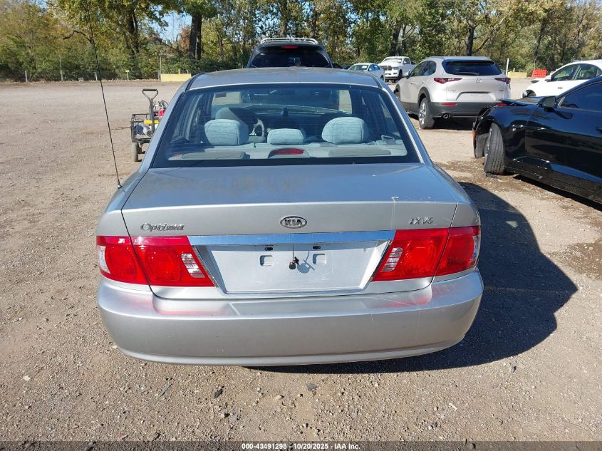 2003 Kia Optima Lx V6/Se V6 VIN: KNAGD128535245330 Lot: 43491298