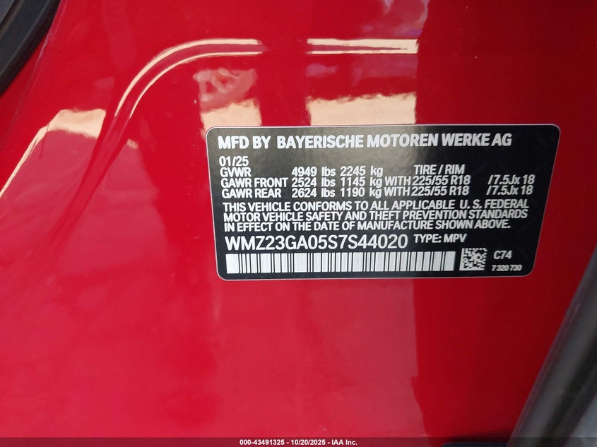 WMZ23GA05S7S44020 2025 MINI COUNTRYMAN photo no. 9
