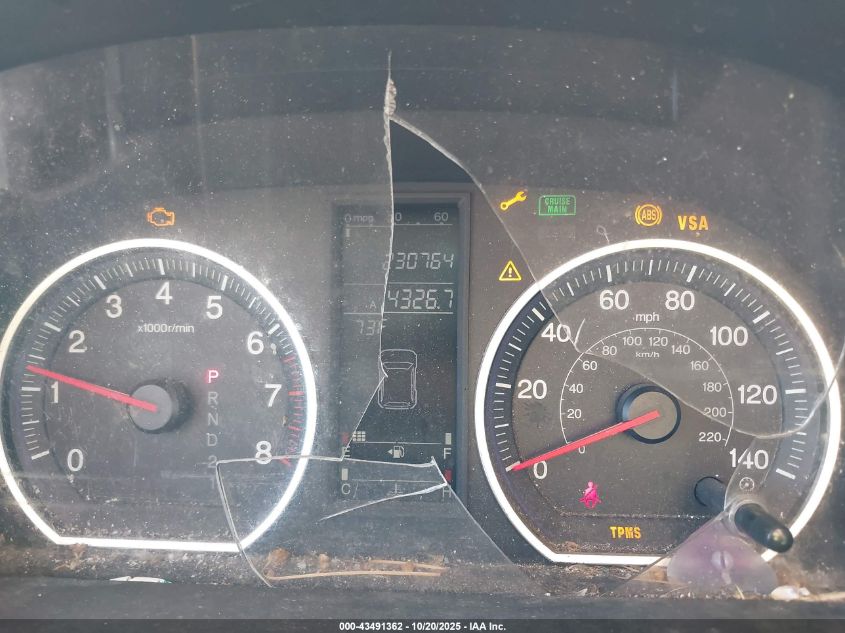 2009 Honda Cr-V Ex VIN: 3CZRE38509G704907 Lot: 43491362