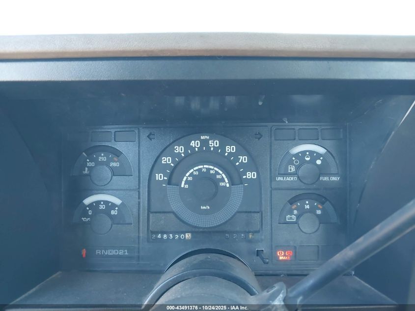 1989 Chevrolet Gmt-400 C2500 VIN: 1GCGC24K0KE185041 Lot: 43491376