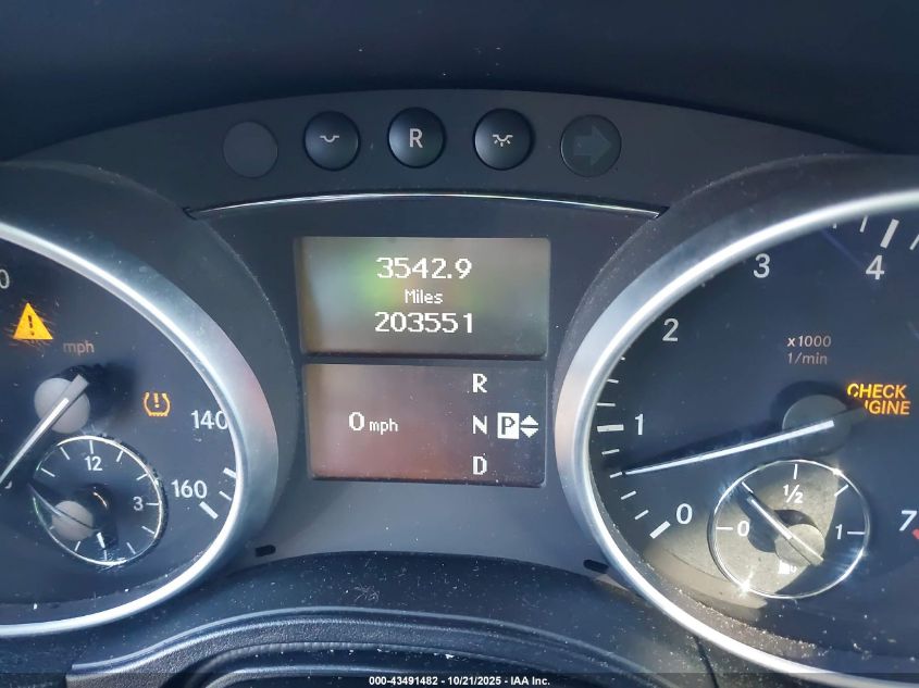 2009 Mercedes-Benz Ml 550 4Matic VIN: 4JGBB72E99A474570 Lot: 43491482