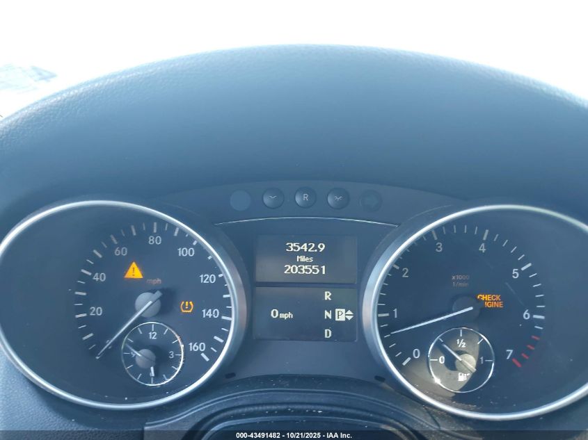 2009 Mercedes-Benz Ml 550 4Matic VIN: 4JGBB72E99A474570 Lot: 43491482